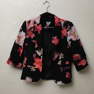 Worthington Pink Floral Blazer